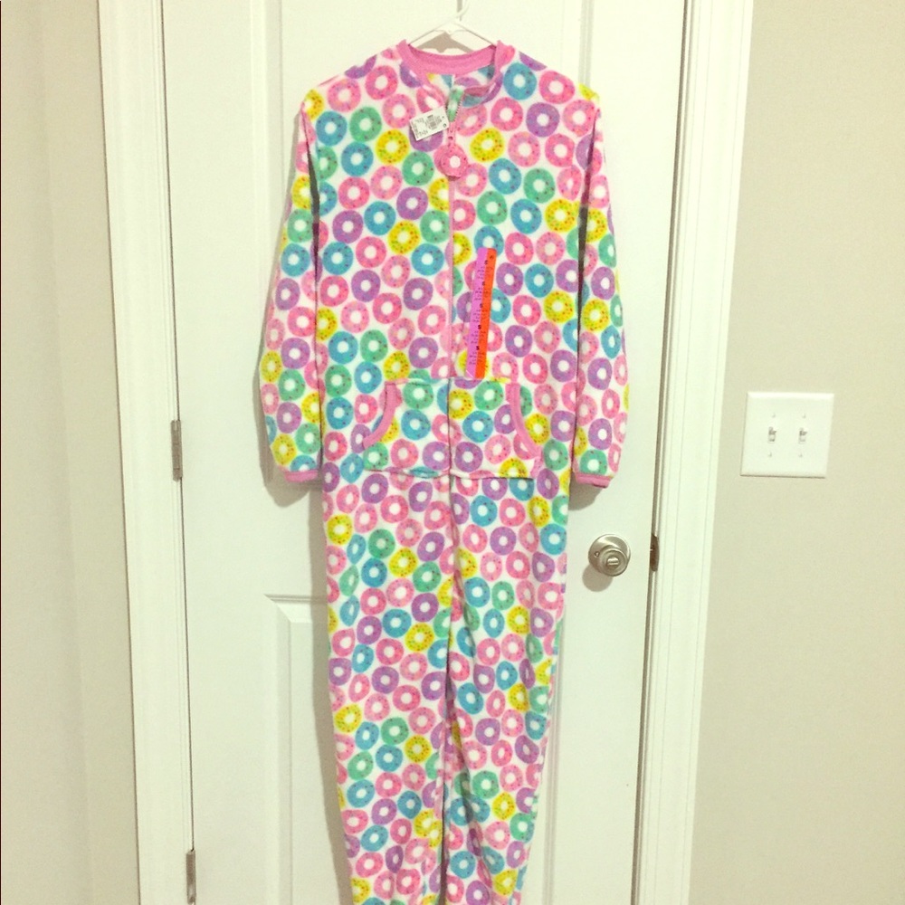 Adult small doughnut onesie NEW WITH TAGS